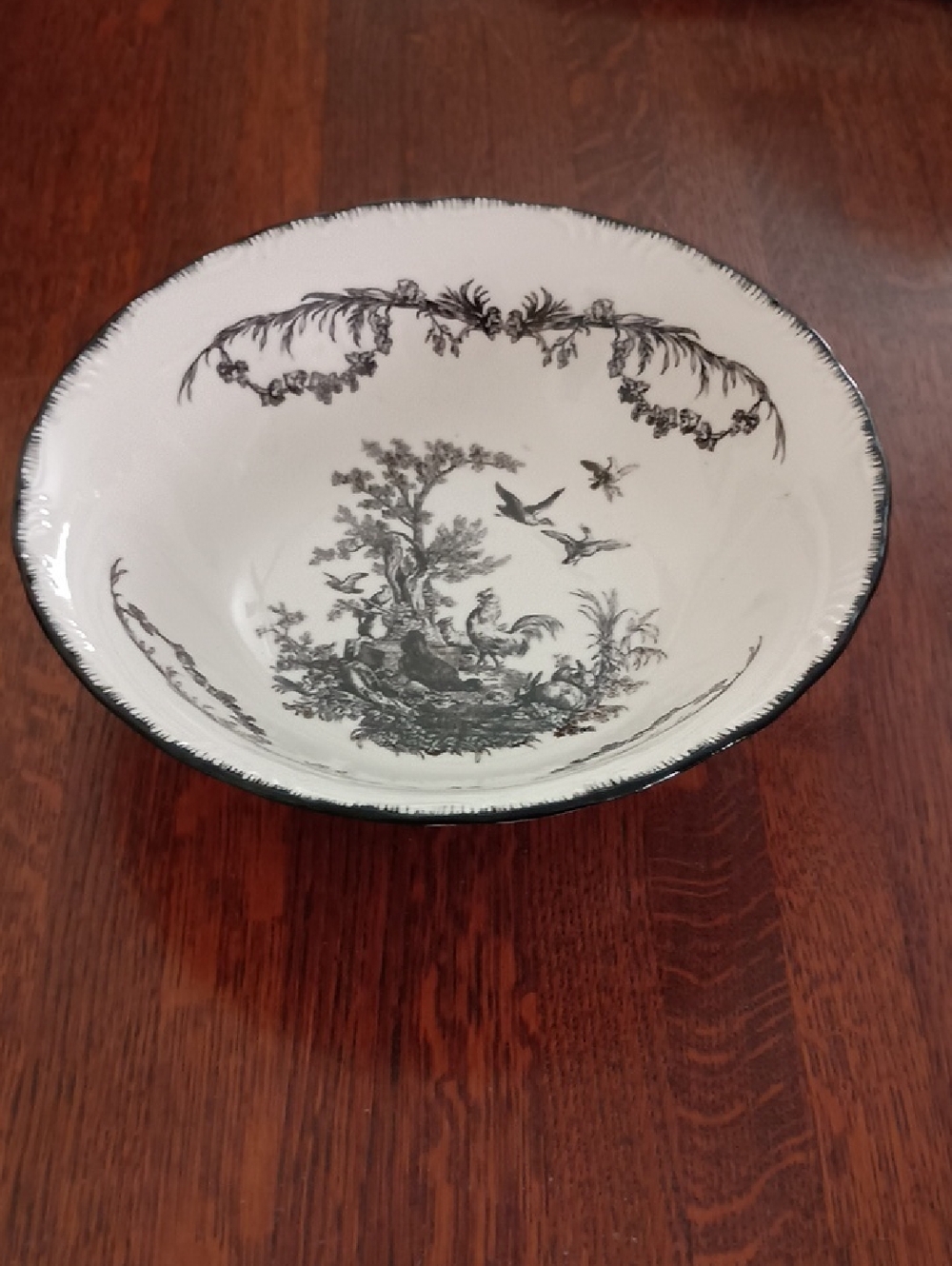 Aux Au Provence French Rooster Serving Bowl b600